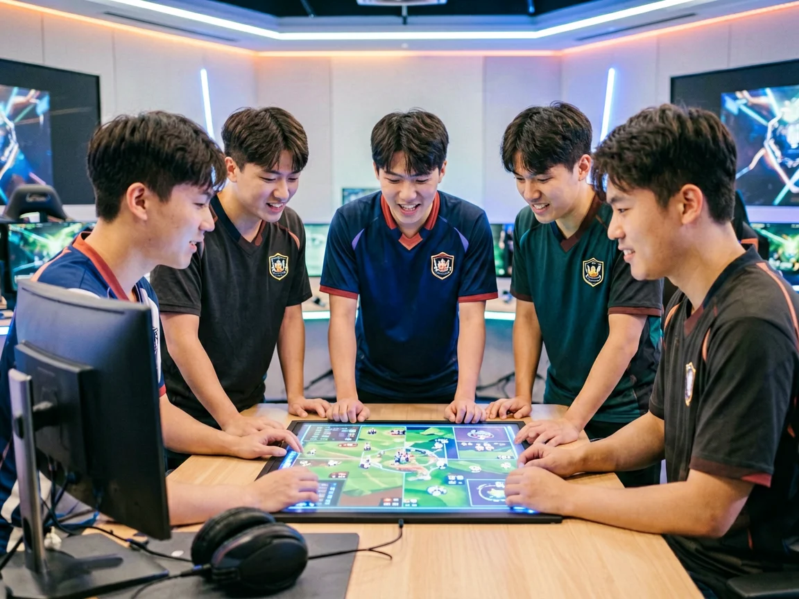 全队研讨战术成都AG超玩会